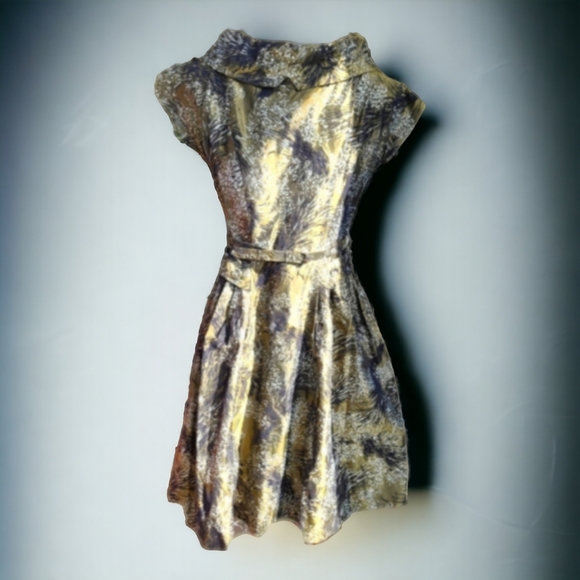 Vintage 1950s Olive Green Prom/Party Dress Size Small Size - Picture 2 of 10